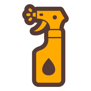 Sprey şişe ikonu. Web için temizleyici vektör simgelerinin basit çizimi