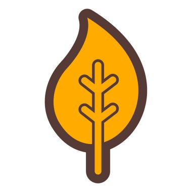 Yaprak. Web simgesi basit tasarım