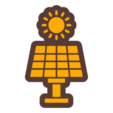 Güneş enerjisi. Basit resimleme