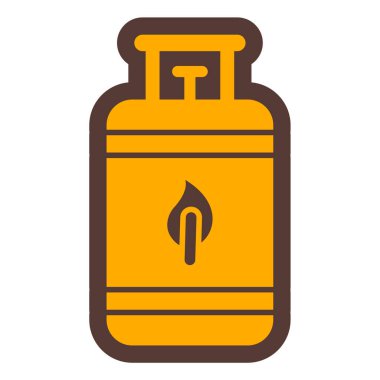 Yağ şişesi ikonu. Web için gaz hafif vektör simgelerinin özet çizimi