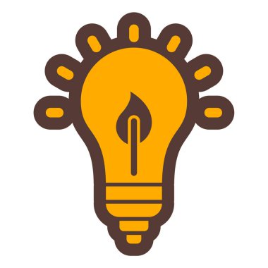 ampul simgesi vektör illüstrasyonu