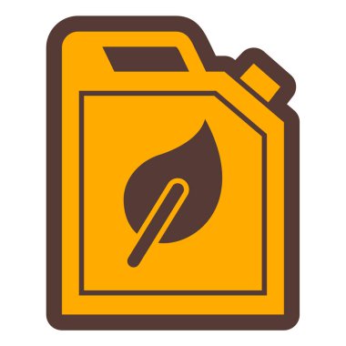 gaz kutusu simgesi, vektör illüstrasyonu