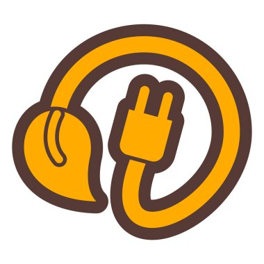 Zincir simgesini tutan el. vektör illüstrasyonu