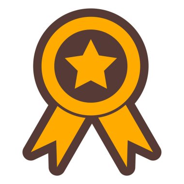 Madalya. Web simgesi basit illüstrasyon