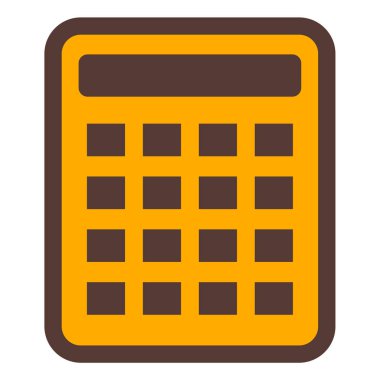 Hesap makinesi. Web simgesi basit illüstrasyon