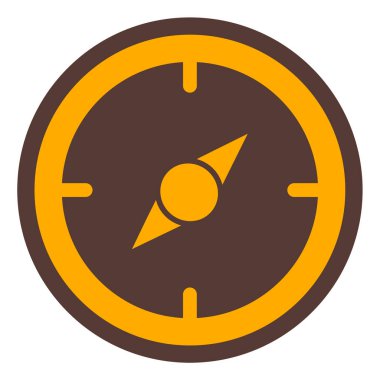 Pusula. Web simgesi basit illüstrasyon