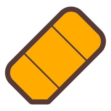 Silgi. Web simgesi basit illüstrasyon