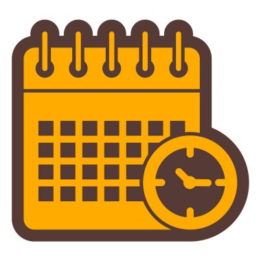 Takvim simgesi, vektör çizimi