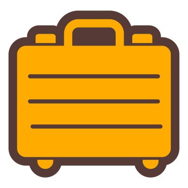 bagaj. Web simgesi basit illüstrasyon