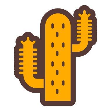 Kaktüs. Web simgesi basit illüstrasyon