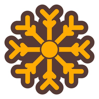 Kar tanesi. Web simgesi basit illüstrasyon