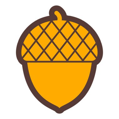 Palamut. Web simgesi basit illüstrasyon