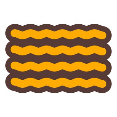 Deniz dalgası ikon vektörü. Plaj işareti. izole edilmiş sınır sembolü çizimi