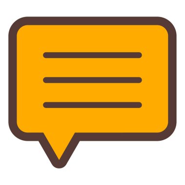 Konuş. Web simgesi vektör illüstrasyonu