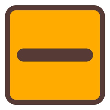 Eksi. Web simgesi basit tasarım