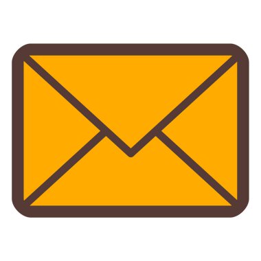 Mektup. Web simgesi basit illüstrasyon