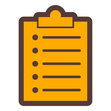 Kontrol listesi. Web simgesi basit illüstrasyon