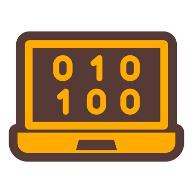 Bilgisayar. Web simgesi basit illüstrasyon