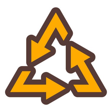 Bir geri dönüşüm simgesinin vektör çizimi