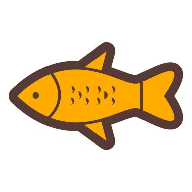 Balık. Web simgesi basit illüstrasyon