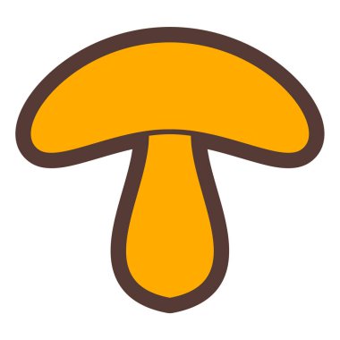 Mantar. Web simgesi basit tasarım