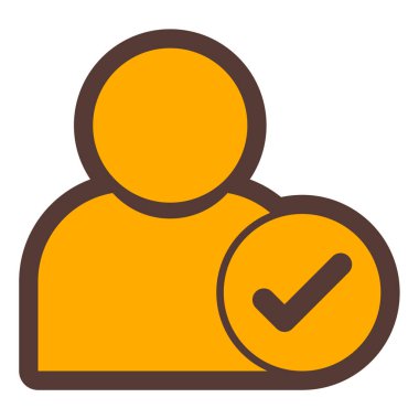 kullanıcı. Web simgesi basit illüstrasyon