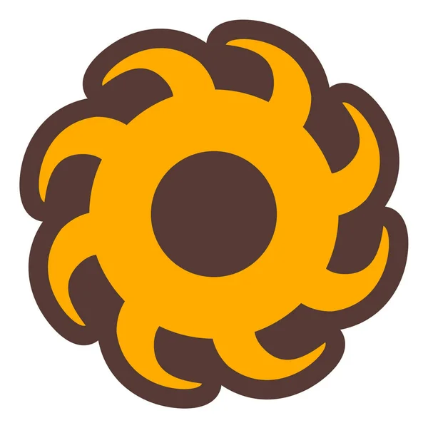 Flor Icono Web Ilustración Simple — Vector de stock