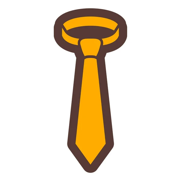 Ikona Krawata Prosta Ilustracja Ikon Wektorowych Krawata Projektowania Stron Internetowych — Wektor stockowy