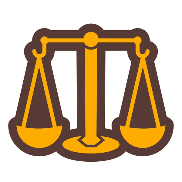 Law Justice Icon Vector Illustration — Stock Vector