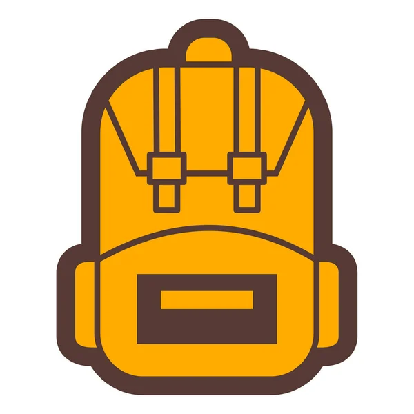 Mochila Icono Vector Ilustración — Archivo Imágenes Vectoriales