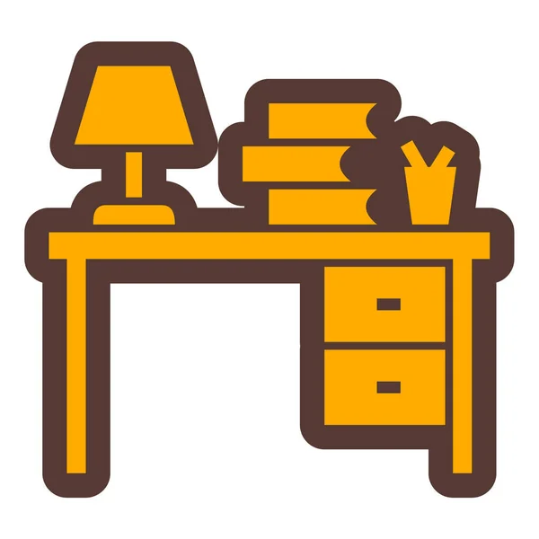 Table Lamp Icon Vector Illustration — Stock Vector