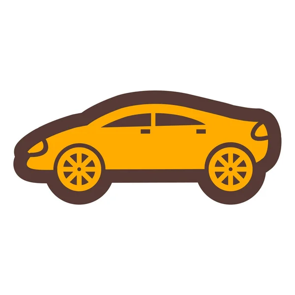 Car Transport Icon Flat Illustration Taxi Vehicle Vector Icons Web — Stock Vector