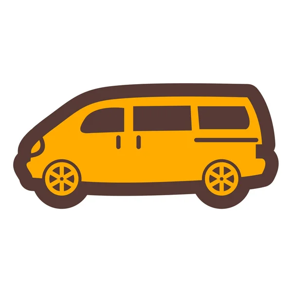 Ikona Transportu Samochodowego Płaska Ilustracja Ikon Wektorowych Taksówek Projektowania Stron — Wektor stockowy