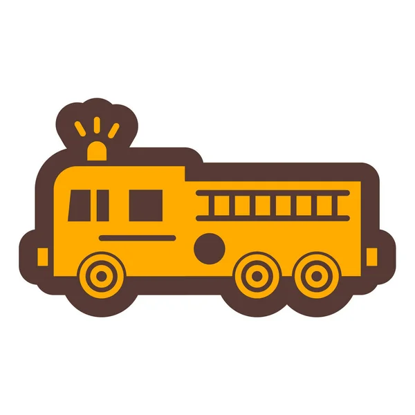 Projeto Ilustração Vetor Ícone Ônibus Escola —  Vetores de Stock
