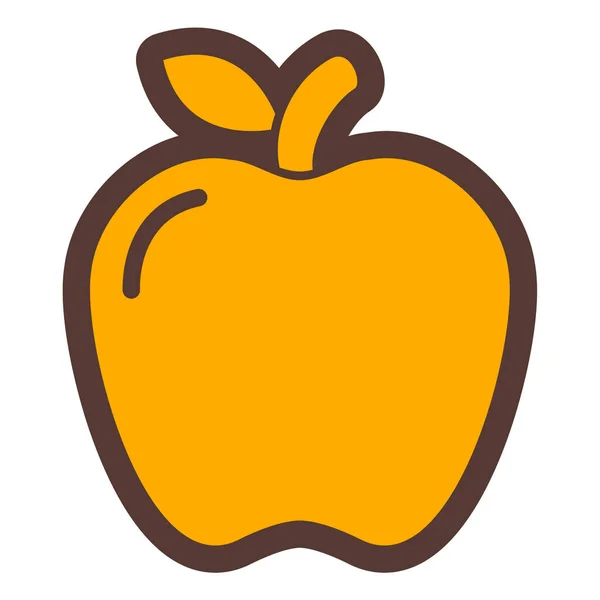 Apple Web Icon Simple Illustration — Stok Vektör