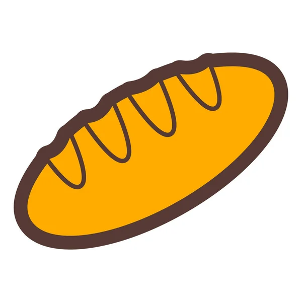 Brot Web Symbol Einfache Illustration — Stockvektor