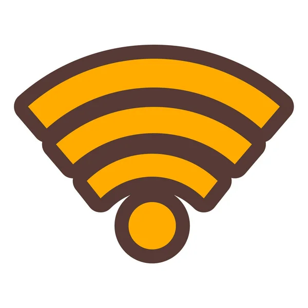 Wifi Icono Web Ilustración Simple — Vector de stock