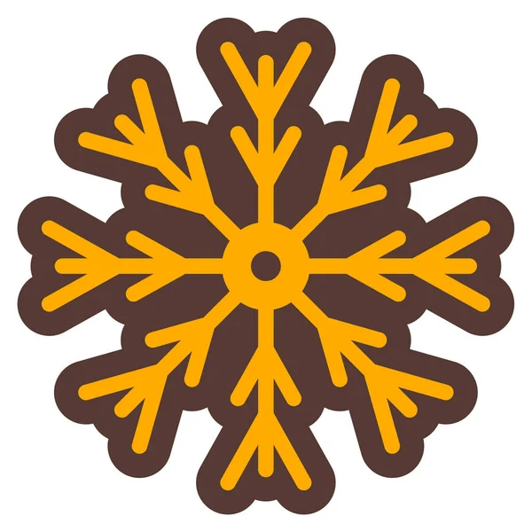 Kar tanesi. Web simgesi basit illüstrasyon