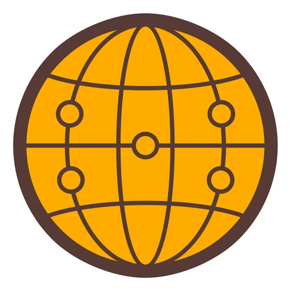 küresel ağ. Basit resimleme