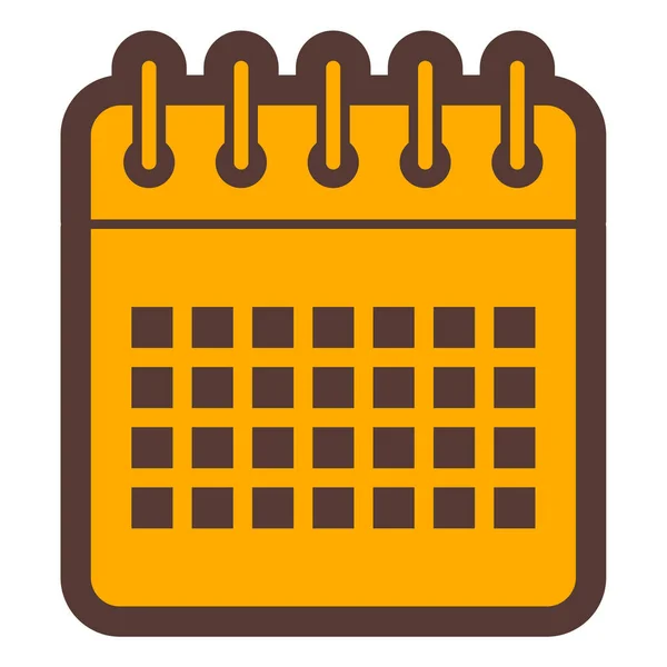Ikona Kalendarza Prosta Ilustracja Wektorowych Ikon Daty Dla Webu — Wektor stockowy