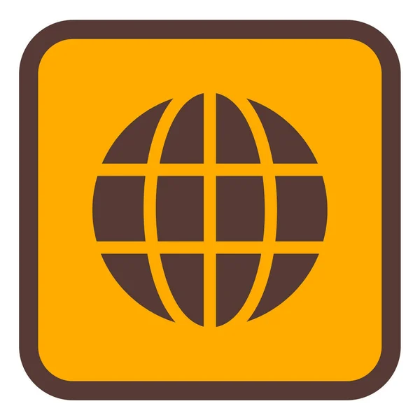 Ikona Świata Globu Ilustracja Wektora — Wektor stockowy
