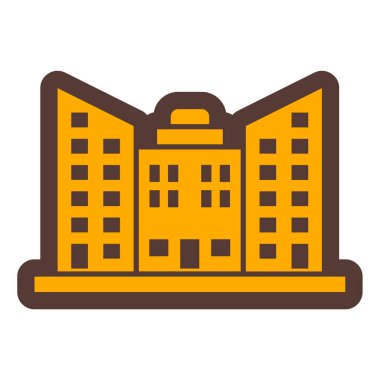 Bina. Web simgesi basit tasarım