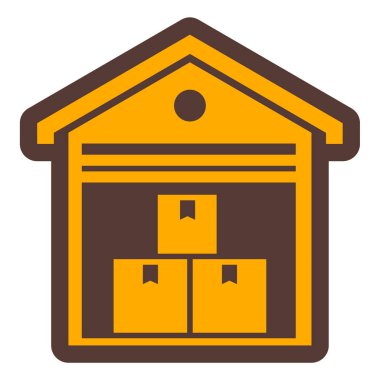 Teslimat. Web simgesi basit illüstrasyon