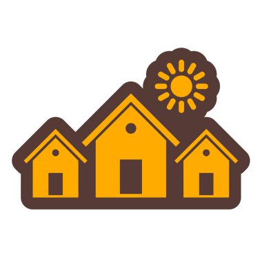 ev vektörü simgesi modern illüstrasyon