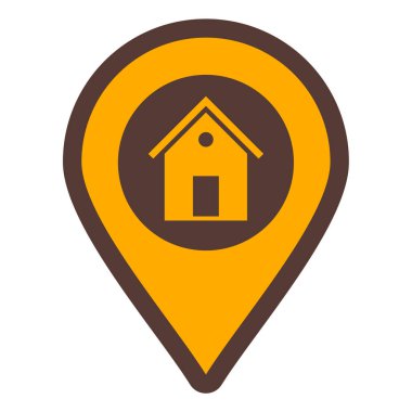 konum pin simgesi vektör illüstrasyonu