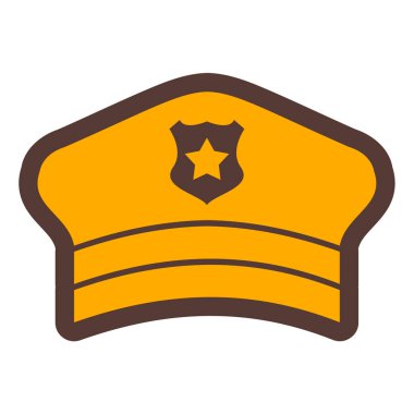 Polis şapkasının vektör illüstrasyonu