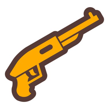 Silah. Web simgesi basit illüstrasyon