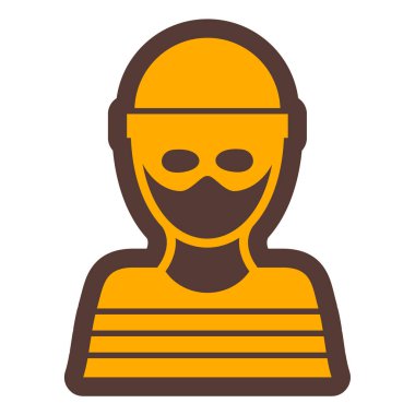 Polis. Web simgesi basit illüstrasyon