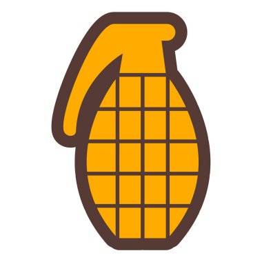 Tek bir çizgi film fenerinin vektör çizimi