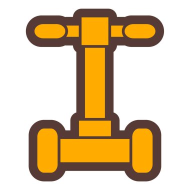 Bir boru simgesinin vektör illüstrasyonu